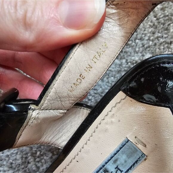 Prada Vintage Black Platform Strap Heels - Picture 12 of 12